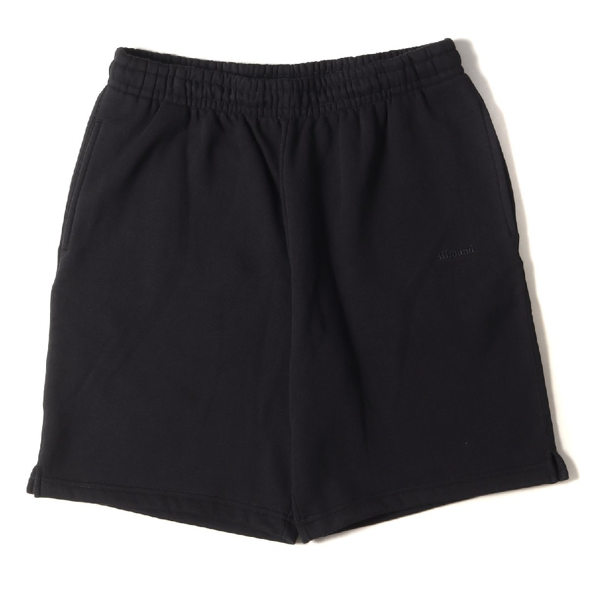 美品 JJJJound ジョウンド パンツ サイズ:XL ロゴ刺繍 スウェット ショーツ ショートパンツ J90 Sweat Shorts ブラック 黒 ボトムス