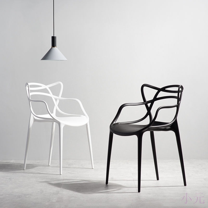プラスチック製 シンプルアームチェア 椅子 6色 リビングルーム おしゃれ インテリア ダイニングルーム 家具 雑貨 アウトドア 未使用 新品