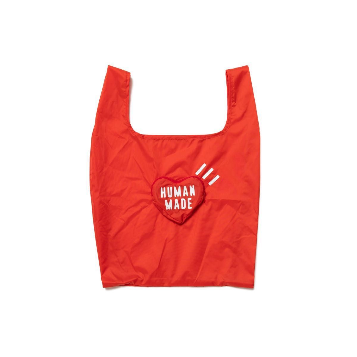 100％本物保証！ human made PACKABLE NYLON TOTE RED ヒューマンメイド エコ バッグ