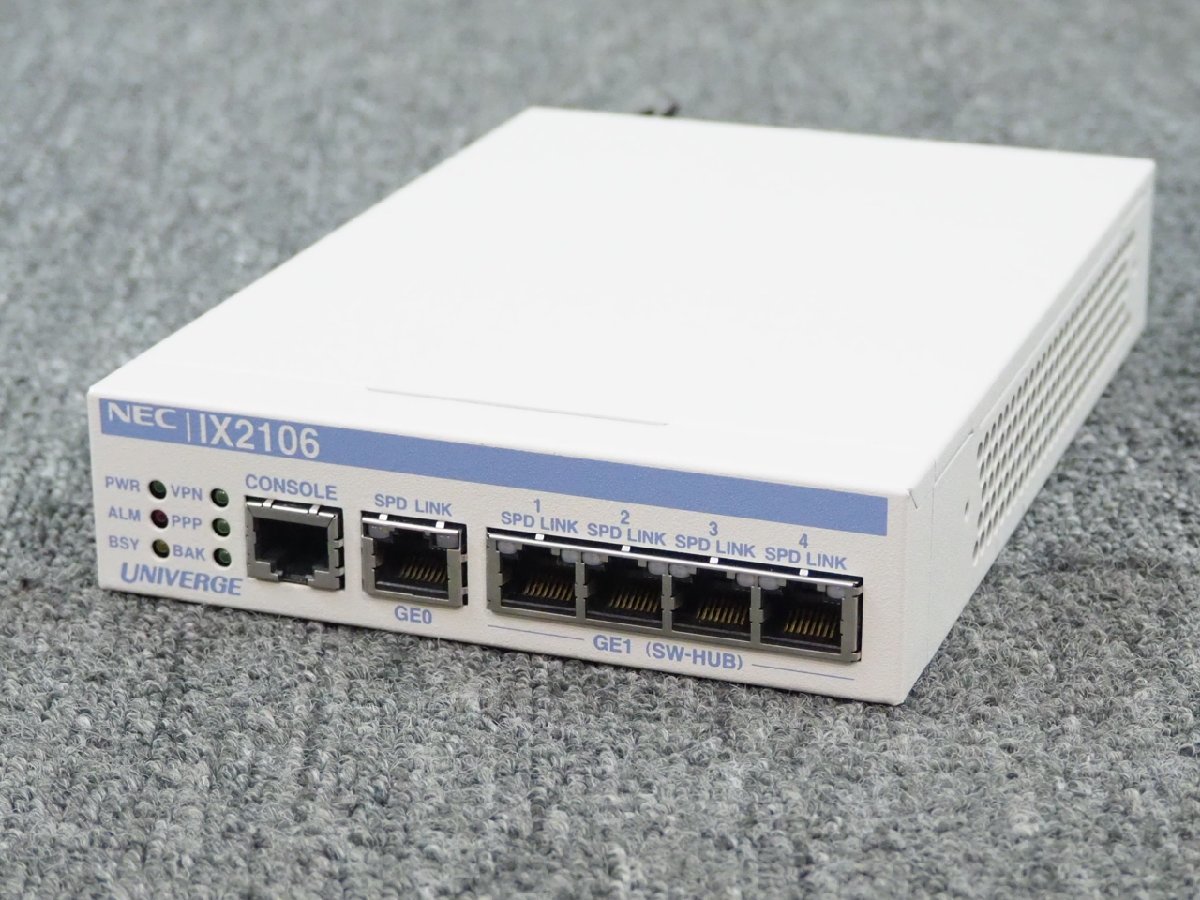 N76] ☆ NEC VPN対応高速アクセスルータUNIVERGE IX2106 ☆ ix2106-ms