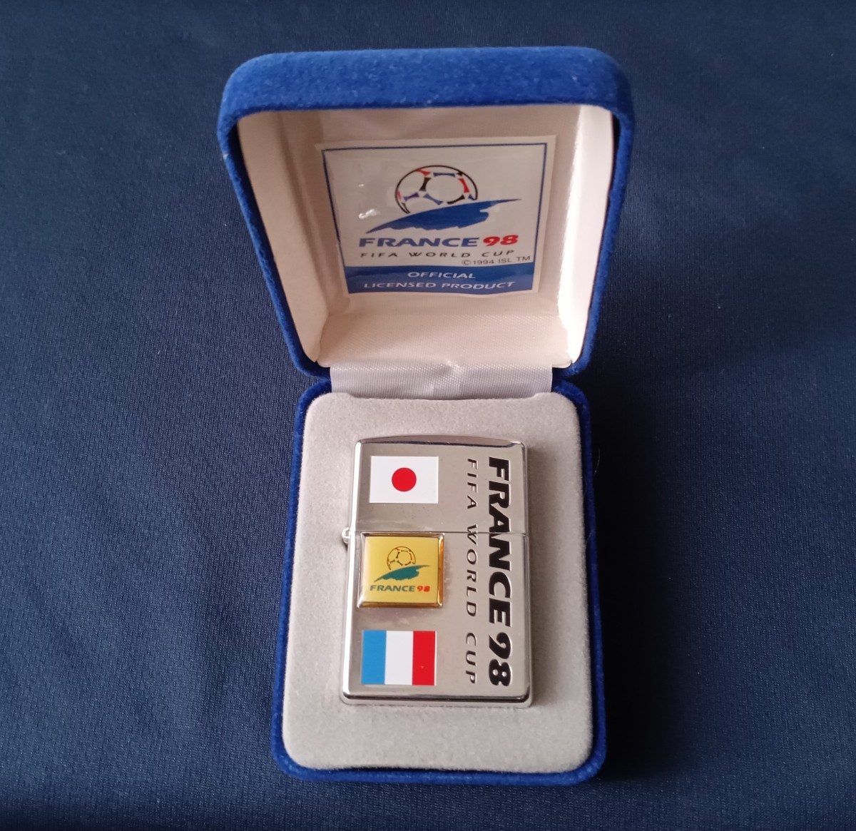 Zippo/ジッポー 　フランス　FRANCE　ワールドカップ　1997年製　WORLD CUP 98 FIFA　NO.8406