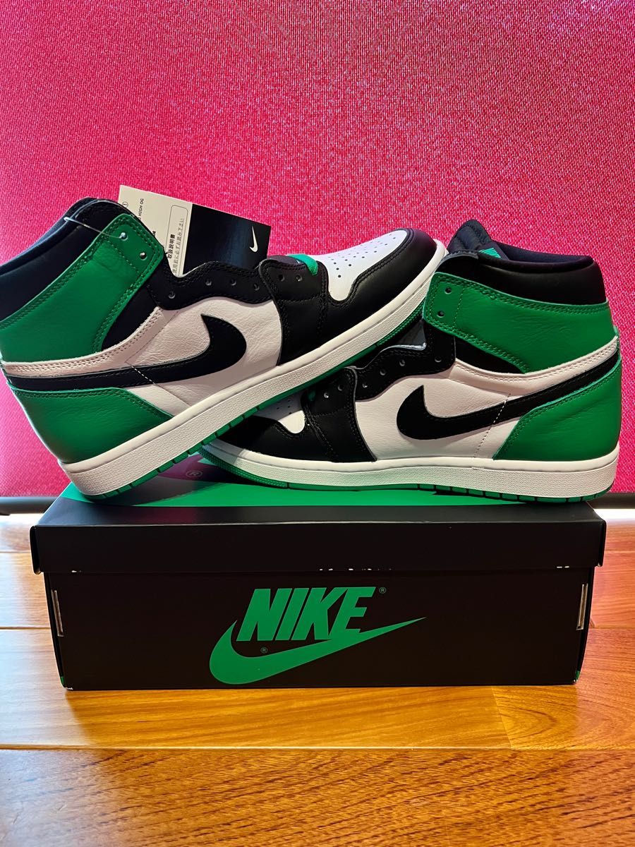 Air Jordan 1 Retro High OG Celtics/Black and Lucky Green【28.5cm】