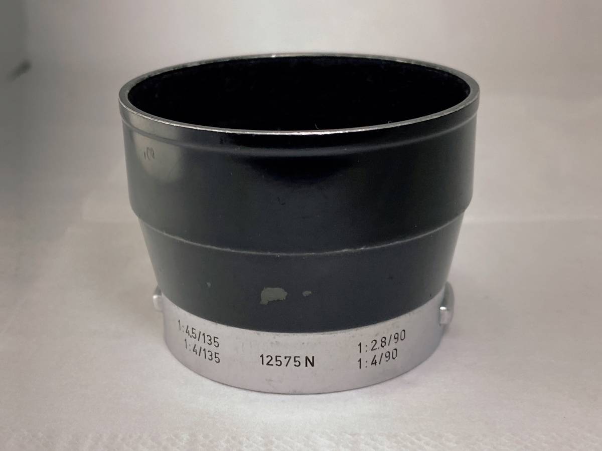 ★実用品★ ライカ LEICA 12575N 純正レンズフード 4.5/135、4/135、2.8/90、4/90　　　0421#0002 #4881_画像1