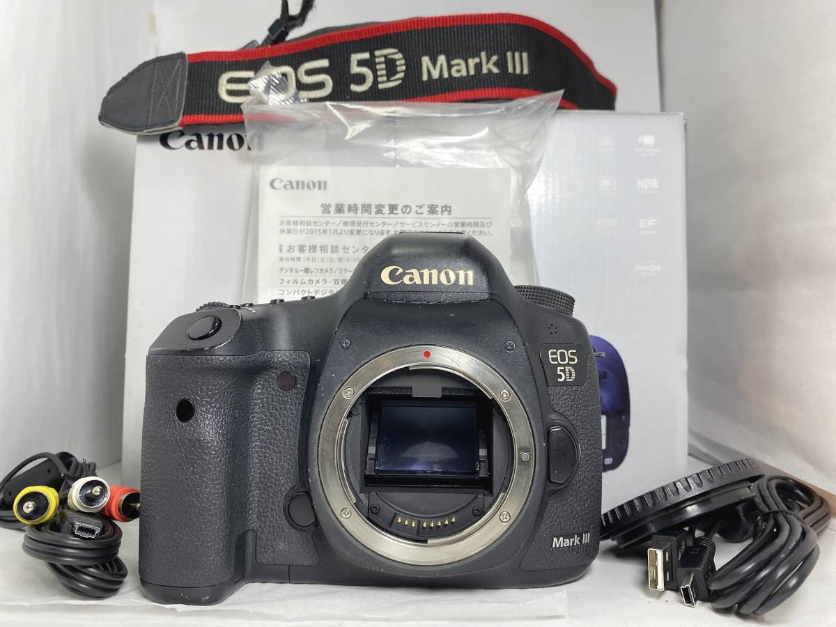 初売り】 ☆良品☆ キャノン CANON 5D Mark III ☆元箱・バッテリー