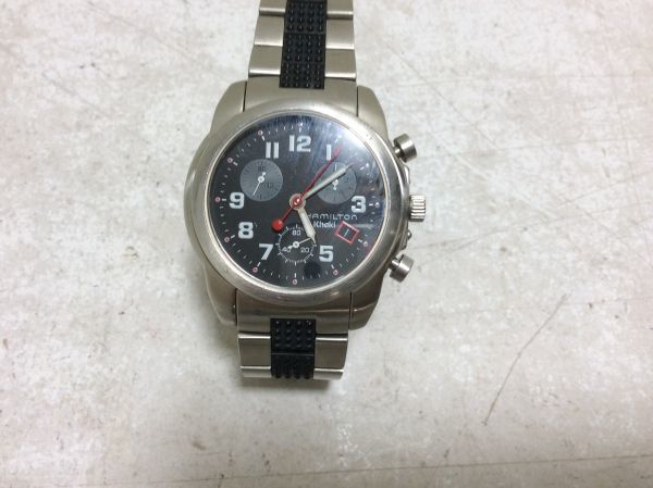 HAMILTON Khaki 6313 クロノグラフ クォーツ 電池切れ ハミルトン