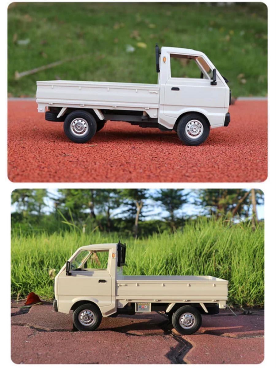 ★バッテリー2本国内発 CXD D12mini WPL D12ミニ版ラジコンカー 軽トラック RC 1/16 2.4G RWD RTR ドリフト スズキ キャリー SUZUKI CARRYの画像7