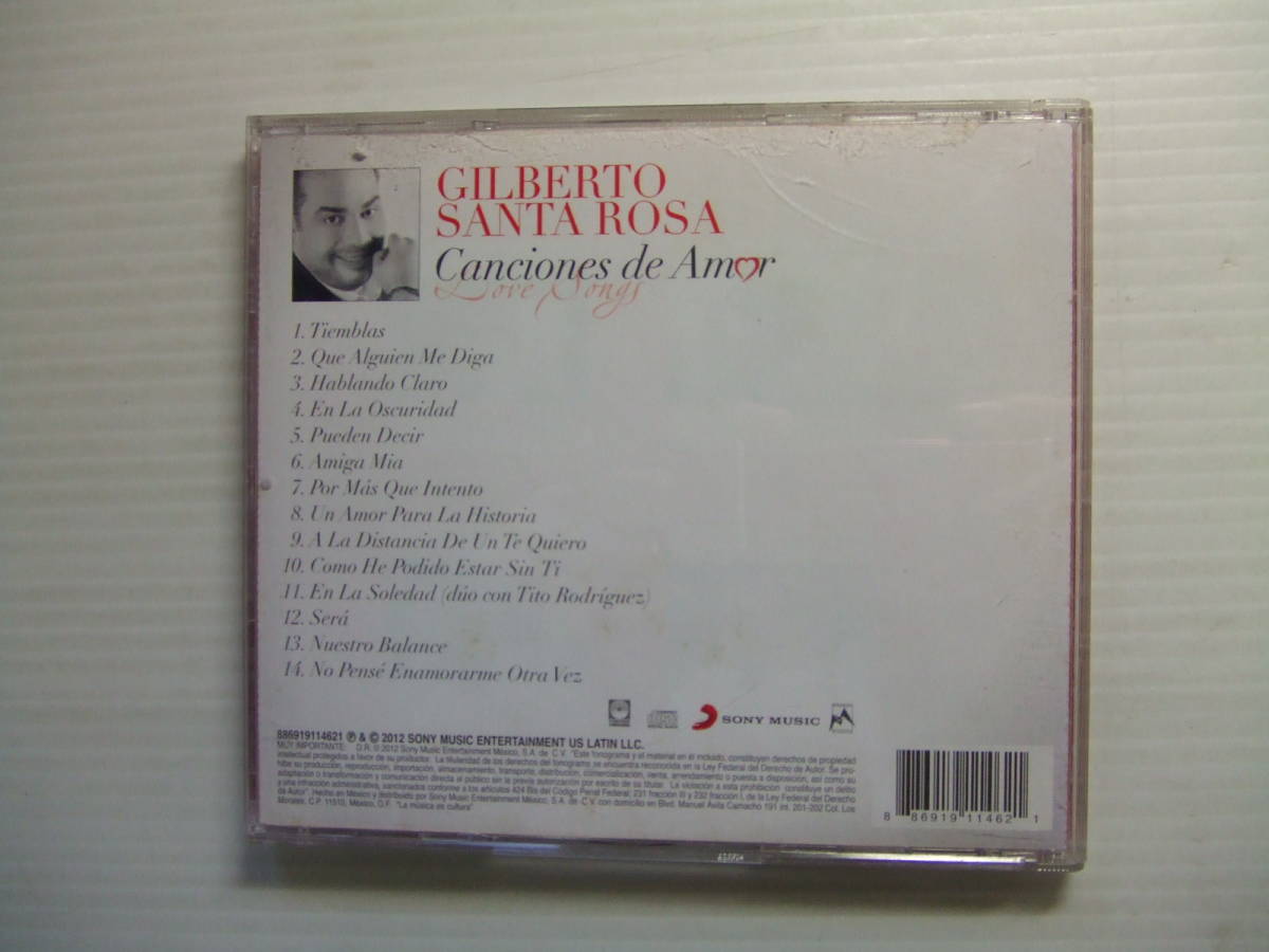 ラテンCD★ヒルベルト・サンタ・ローサ　Gilberto Santa Rosa　2012年/プエルトリコ　サルサとボレロの歌手★8枚同梱送料100円　　ひ_画像3