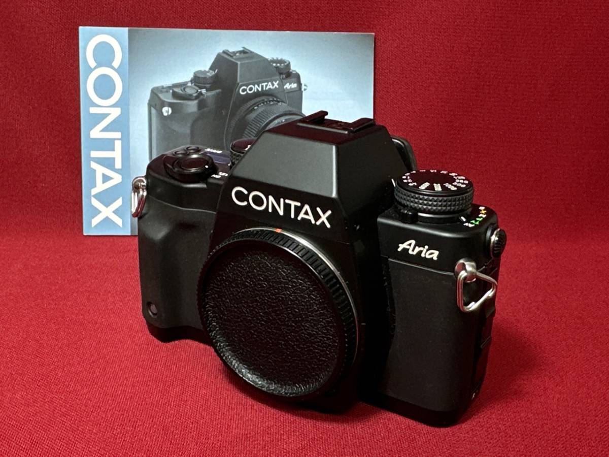 18146 美品 CONTAX ARIA ボディ フィルムカメラ 一眼レフ ビンテージ レトロ コンタックス アリア 取扱説明書付き おまけあり 