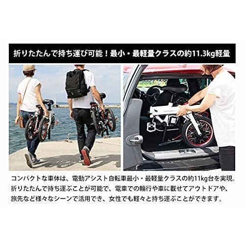 [2 days from ~ rental ] TRANS MOBILLY trance mobai Lee NEXT140 folding electric bike white storage bag attaching [ control TM01]