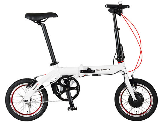 [2 days from ~ rental ] TRANS MOBILLY trance mobai Lee NEXT140 folding electric bike white storage bag attaching [ control TM01]