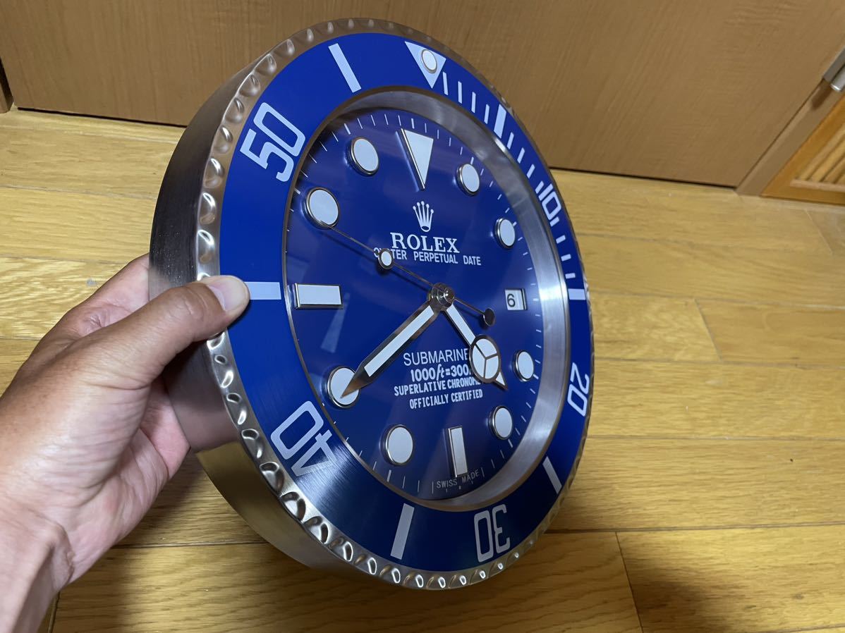 ロレックス サブマリーナ壁掛け時計 非売品・販促用 動作確認済み ロレックス サブマリーナ壁掛け時計 非売品・販促用 動作確認済み