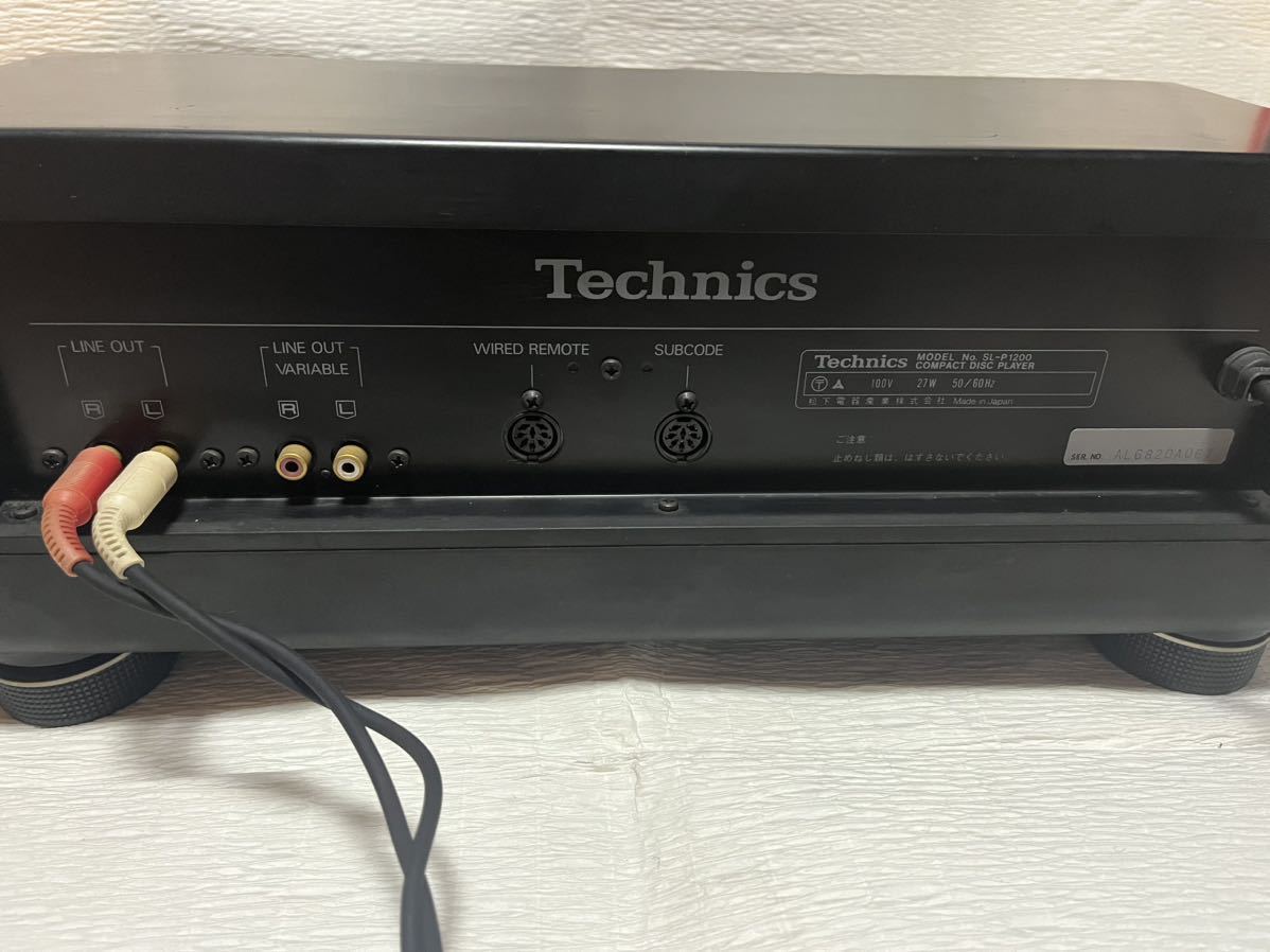 Technics CDプレーヤー SL-P1200 リモコン付き | transparencia