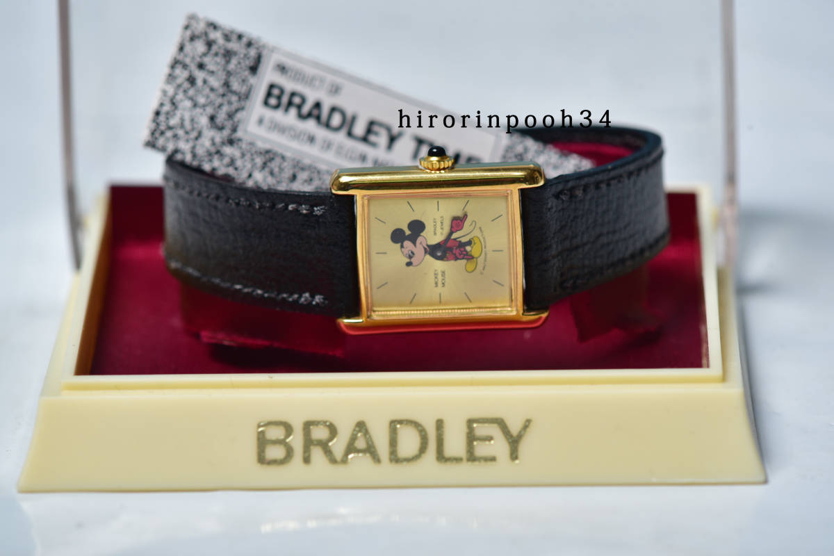 即決　75'●　BRADLEY　●　最高級17石　●　ミッキーマウス　手巻腕時計　ＳＷＩＳＳ　ブラッドレイ_画像2