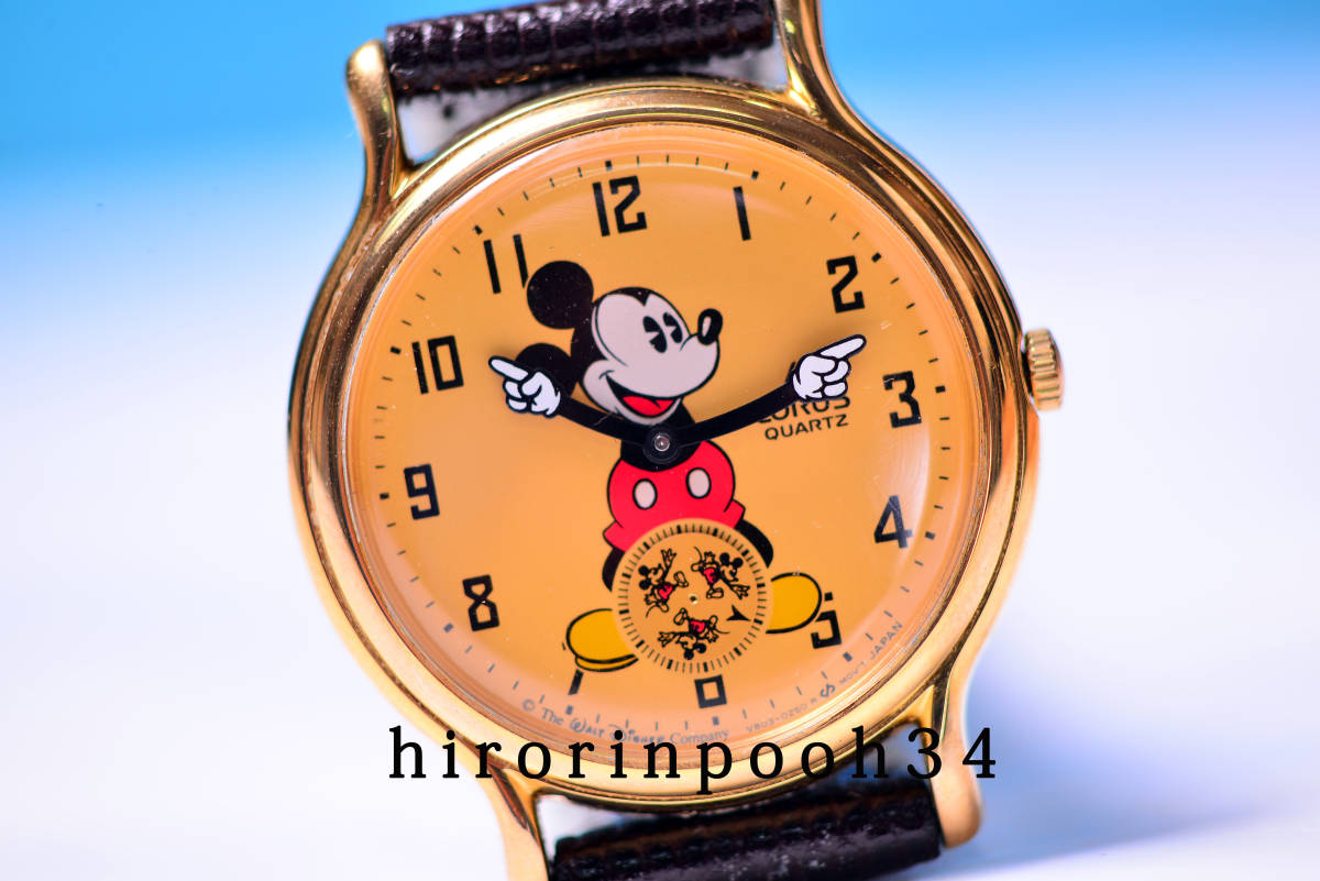  быстрое решение Disney пирог I Mickey Mouse 60 годовщина кварц наручные часы LORUS SEIKO