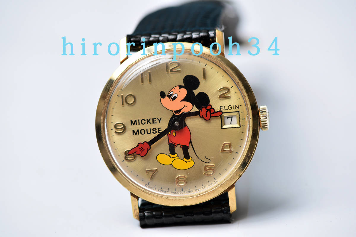 即決 貴重 BRADLEY 最高級１７石 パイアイ ミッキーマウス 手巻き腕時計 ブラッドレイ