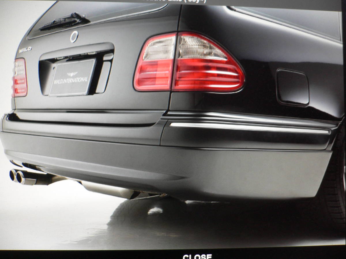 **WALD genuine products W210 latter term Wagon 3 point kit ( front spoiler + side step + rear skirt ) Mercedes Benz for ⑩*