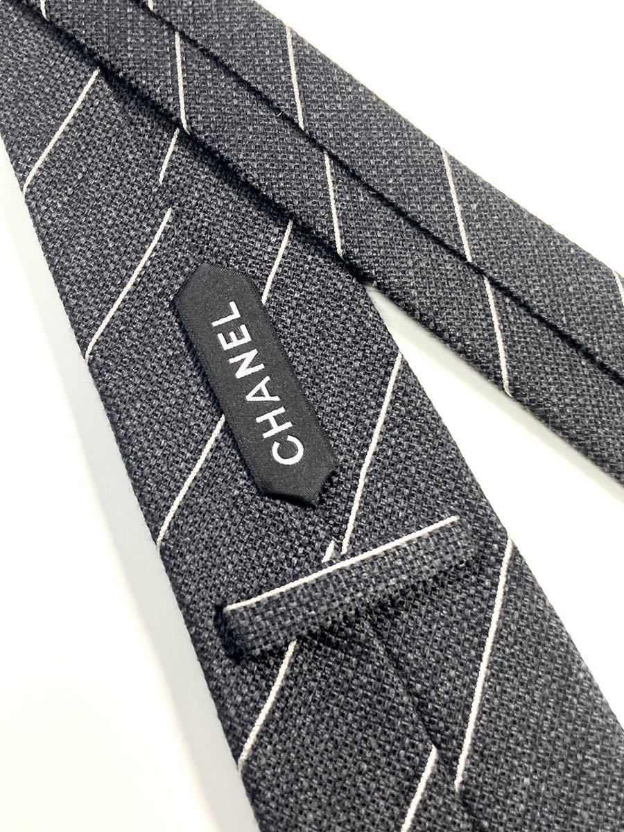 美品 CHANEL シャネル ネクタイ カシミヤ ブランドロゴ シルク|PayPay