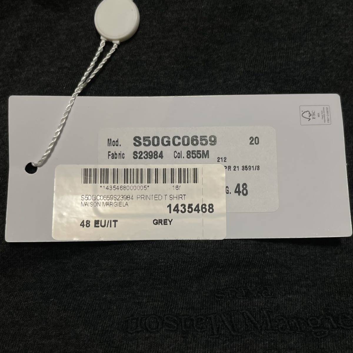 新品 Maison Margiela 48 反転ロゴ ジャージ Tシャツ マルタン メゾン