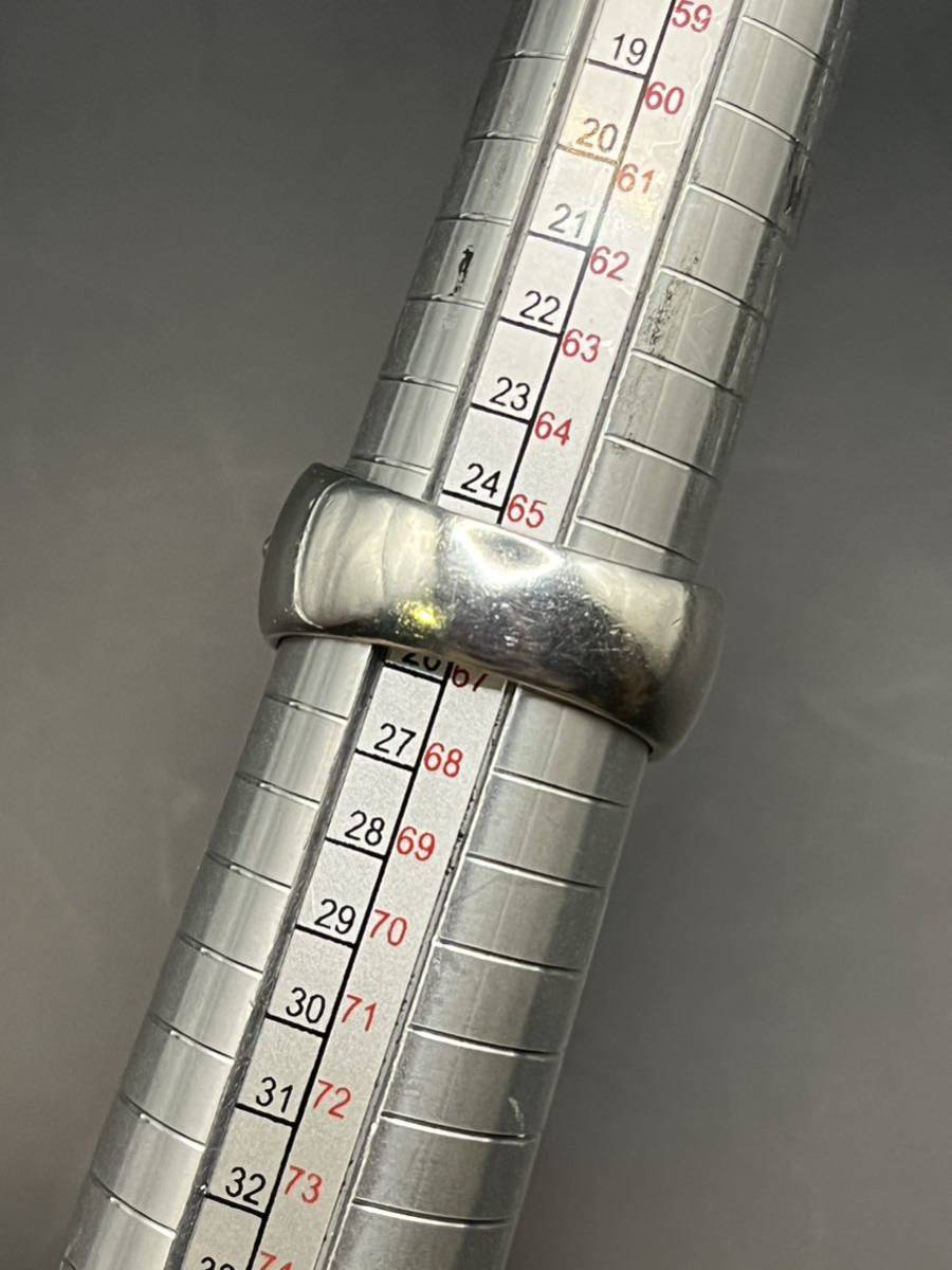 正規美品 CHROME HEARTS ダブルフローラルクロスリング 25号/クロス