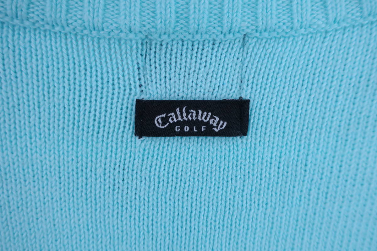 【感謝セール】Callaway(キャロウェイ) セーター 水色 レディース L ゴルフウェア 2303-0243 中古の画像5