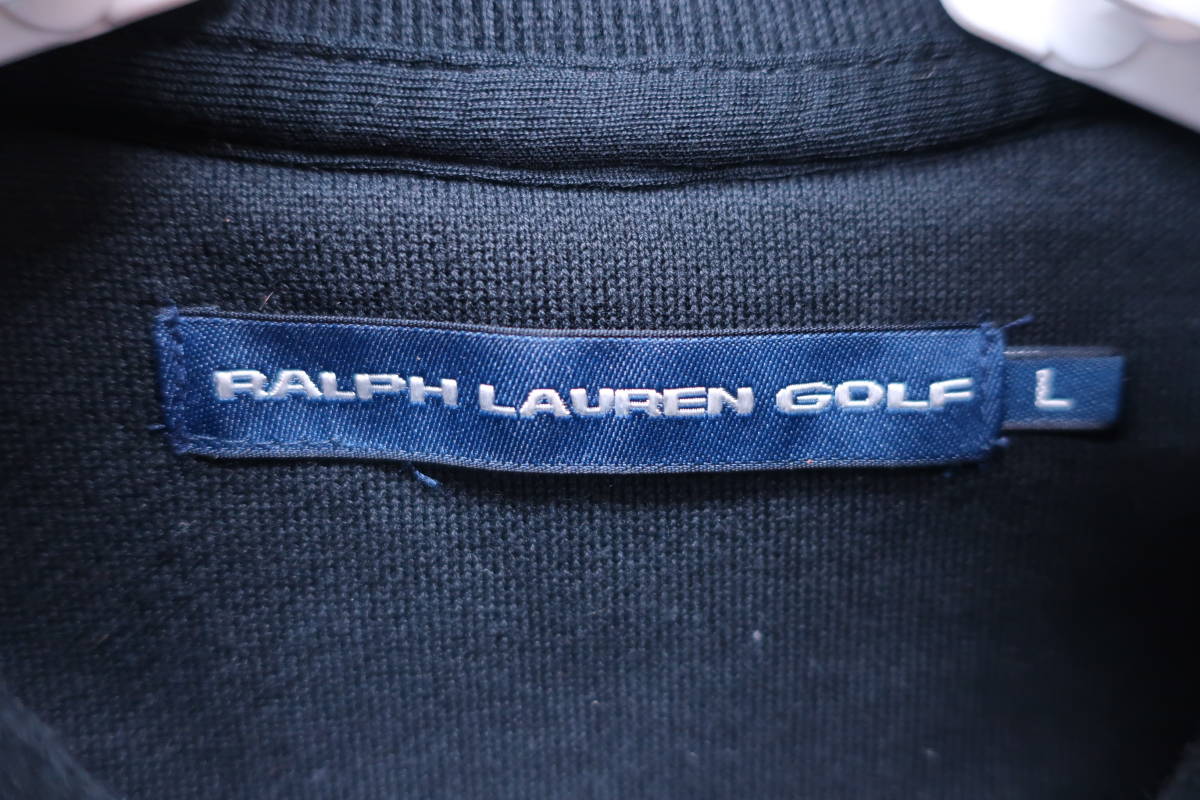 【感謝セール】RALPH LAUREN GOLF(ラルフローレンゴルフ) ジャージ上 黒 レディース L ゴルフウェア 2304-0095 中古_画像3