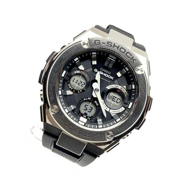 最新な CASIO カシオ 腕時計 G-SHOCK GST-W110-1AJF G-STEEL アナデジ 黒 ブラック 電波ソーラー クオーツ ラバーバンド メンズ 管理RY23001761 その他