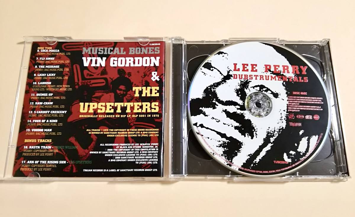 LEE PERRY / DUBSTRUMENTALS [ TROJAN ] 2枚組CD 「KUNG FU MEETS THE DRAGON」「RETURN OF THE WAX」「MUSICAL BONES」Vin Gordon 収録_画像3