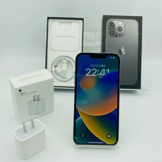美品 SIMフリー Apple iPhone13 Pro 128GB A2636 バッテリー 93