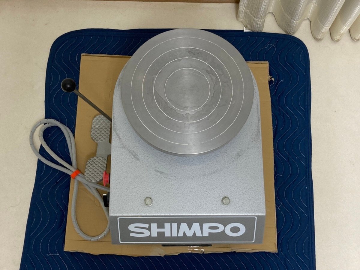 特別価格】 SHIMPO シンポ 日本電産 電動ろくろ 陶芸ろくろ カメ板×2枚