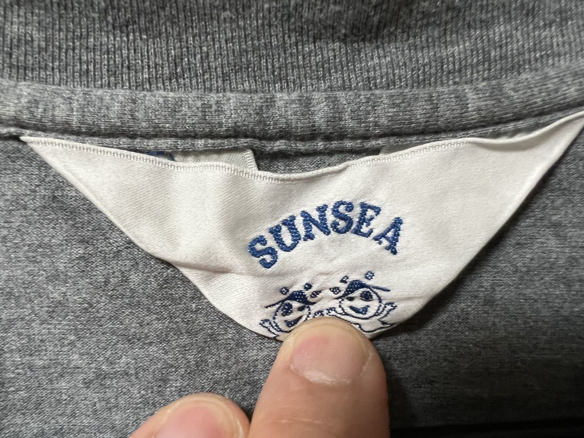 SUNSEA боковой карман футболка GRAY size3 unused sunsea junya comme des garcons sacai undercover yaeca kolor