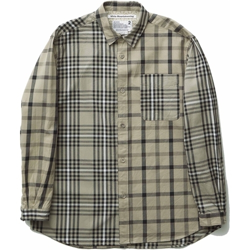 White mountaineering 19AW CHECK BIG SHIRT White Mountaineering nonnative GANRYU Sacai Burberry проверка SOPH Sakai GDC