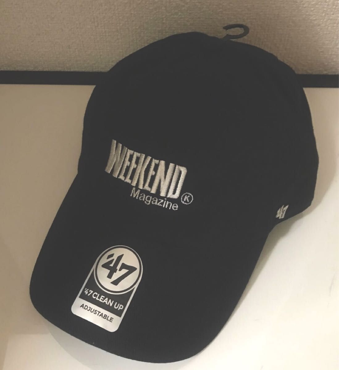 WEEKEND magazine ブラック キャップ 47 WEEKEND Magazine ブラック 帽子