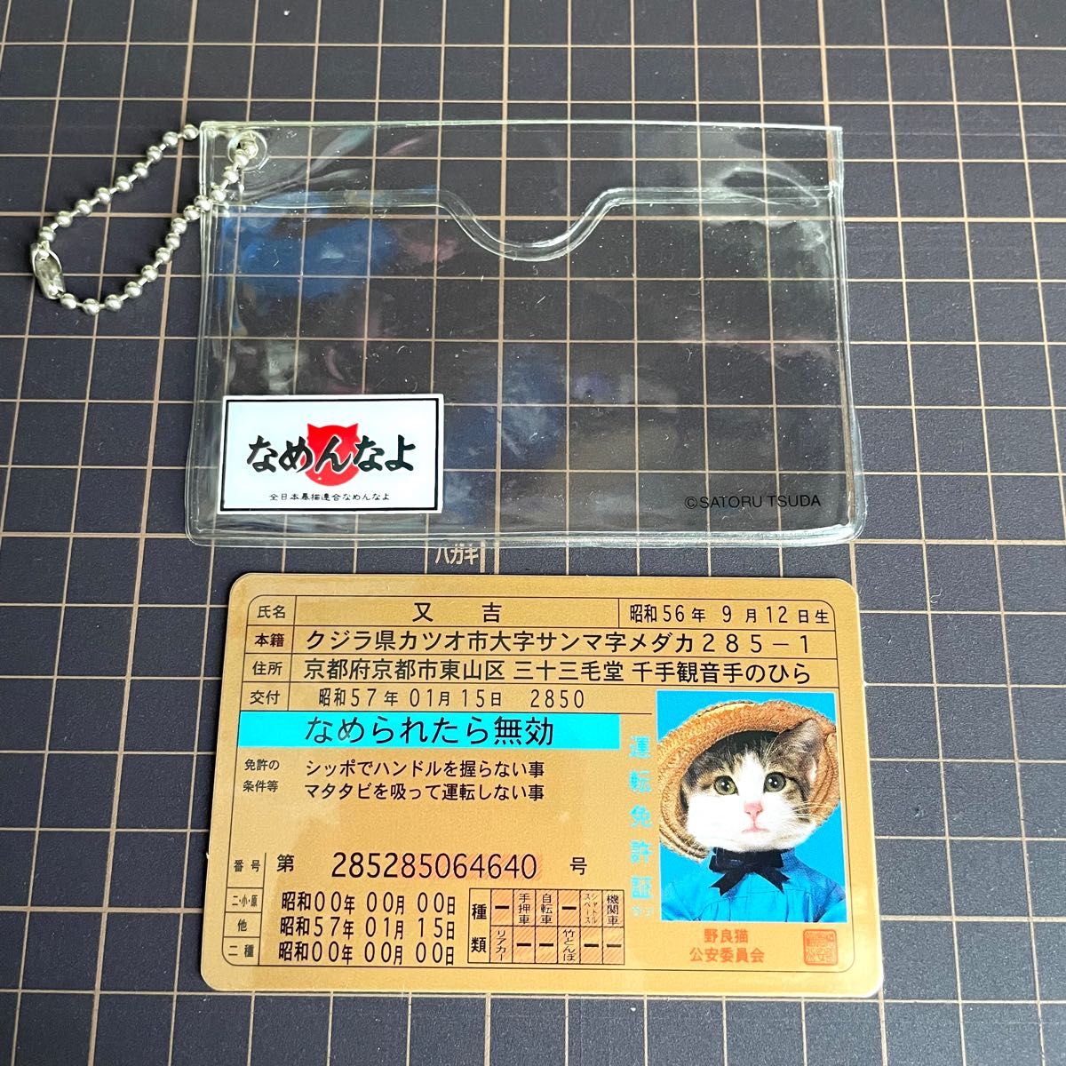 なめねこ なめんなよ ゴールド なめ猫免許証 レア 又吉 麦わら なめねこ なめんなよ ゴールド なめ猫免許証 レア 又吉 麦わら