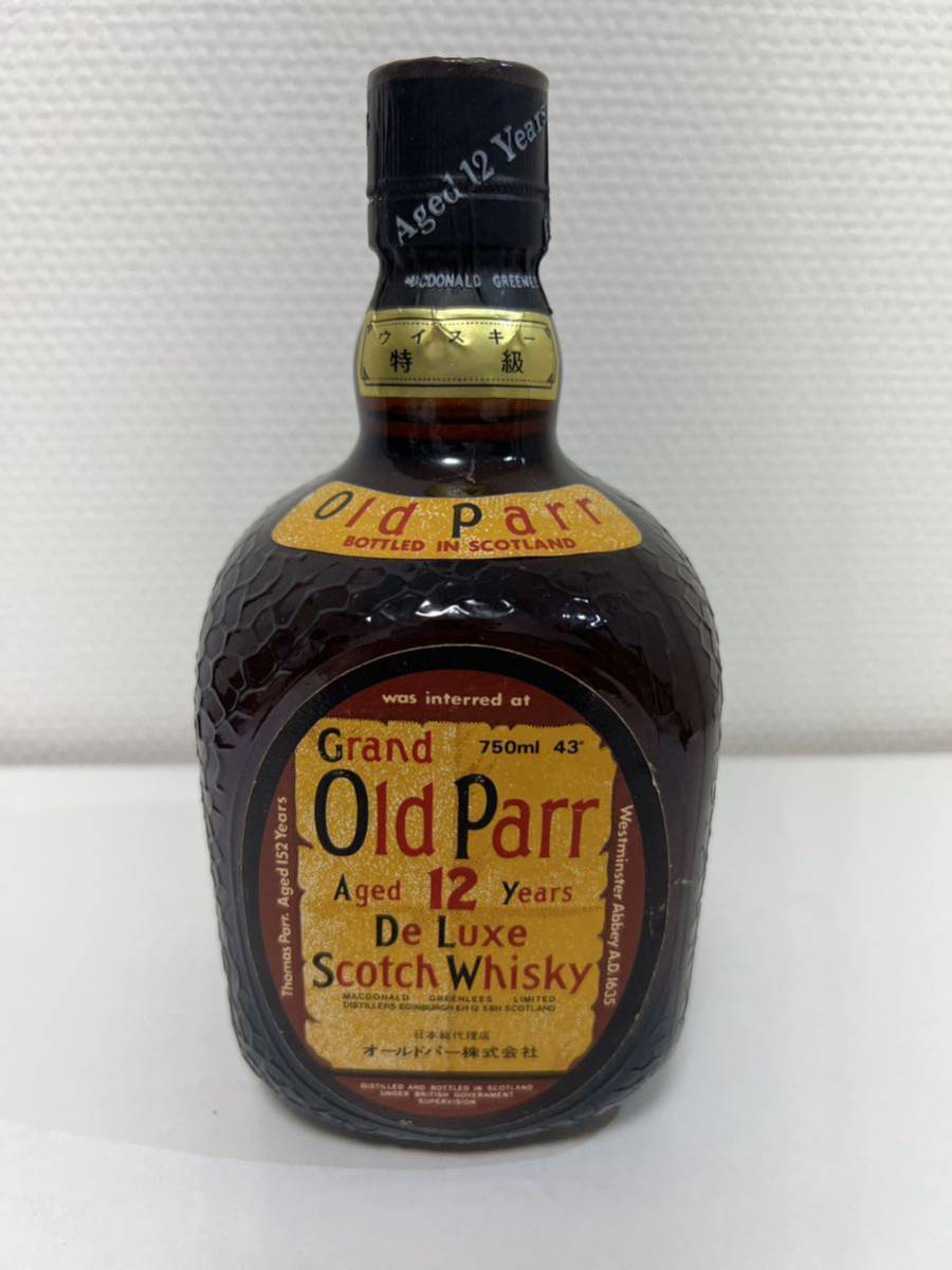 酒 old parr オールドパー 12年 WHISKY 古酒 SCOTCH 750ml_画像1