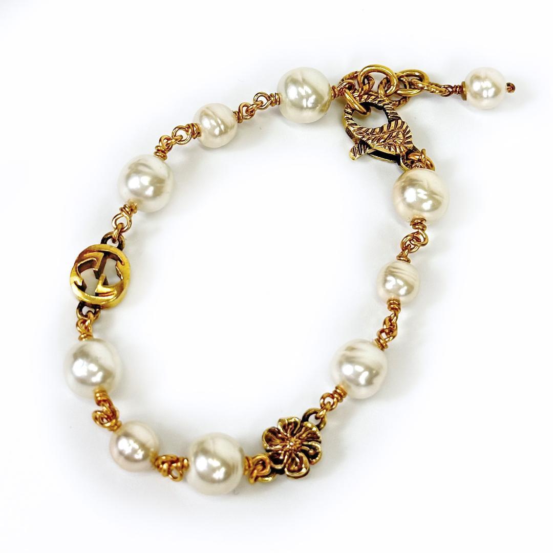 ☆現行品・極美品☆グッチ GUCCI ブレスレット インターロッキング