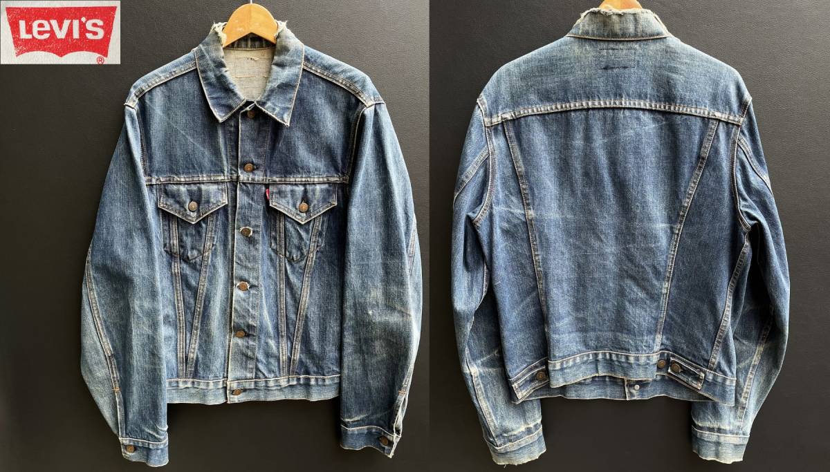 vintage 60s Levi's リーバイス 70505 刻印524 BIGE Gジャン デニム