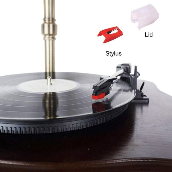 【新品】LP レコードプレーヤー レコード針 スタイラス 交換 針 ターンテーブル 蓄音機 2個セット E353_画像7
