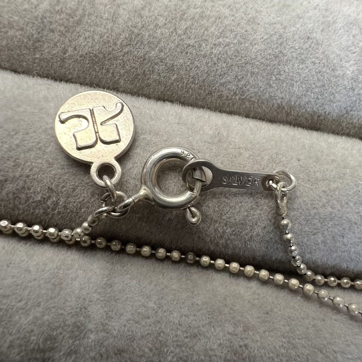人気】Courreges クレージュ silver ペンダント ネックレス 人気】Courreges クレージュ silver ペンダント ネックレス