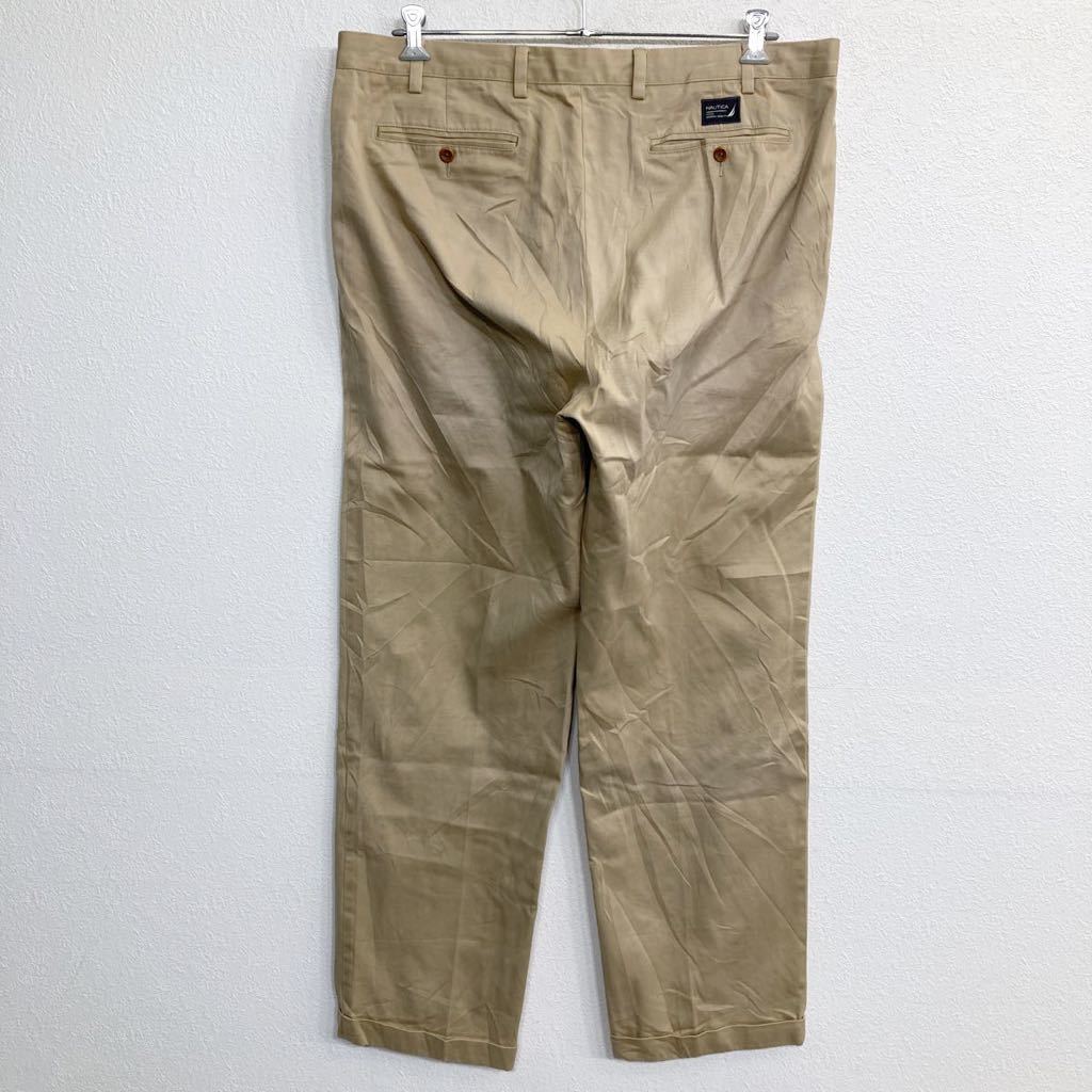 NAUTICA chinos W40 Nautica big size beige old clothes . America buying up 2305-262