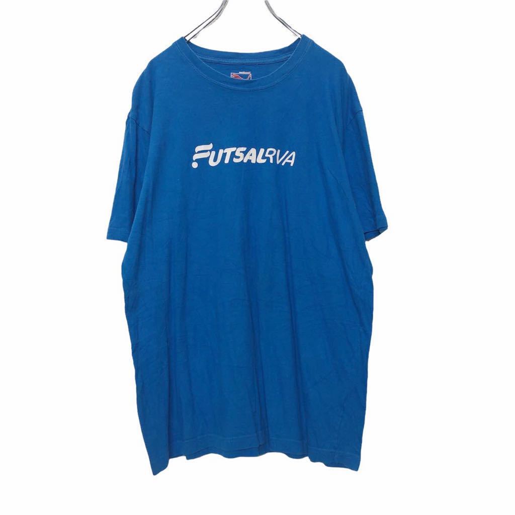 PUMA 半袖 プリントTシャツ Lサイズ プーマ スポーツ 青 ブルー 古着卸 アメリカ仕入れ a406-5221_画像1