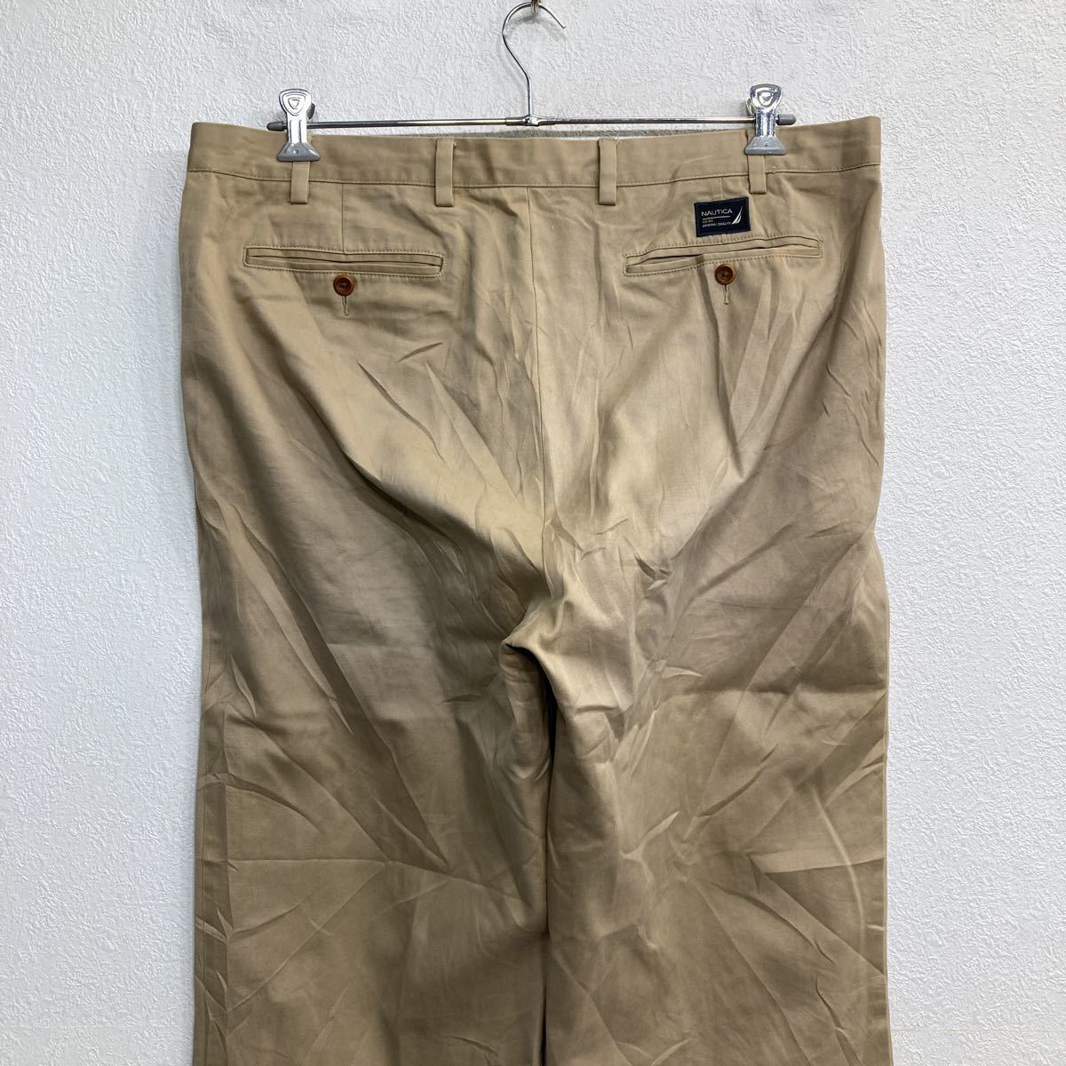 NAUTICA chinos W40 Nautica big size beige old clothes . America buying up 2305-262