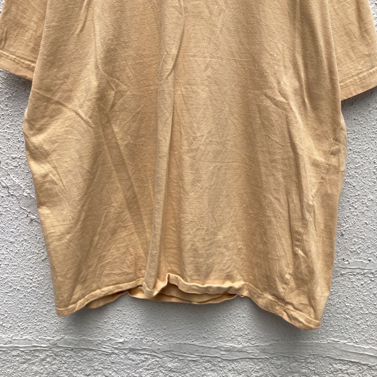 COVINGTON 半袖 プリント Tシャツ XL くすみカラー イエロー ビーチ ビッグサイズ 古着卸 アメリカ仕入 a505-5322_画像3