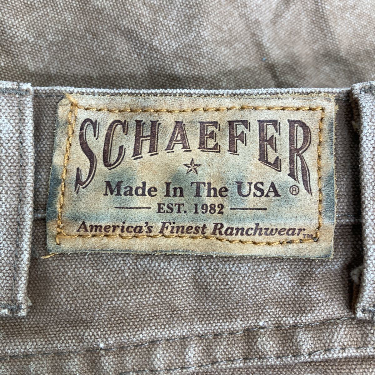 SCHAEFER ワークパンツ W40 ビッグサイズ ブラウン USA製 古着卸 アメリカ仕入 2305-431_画像8