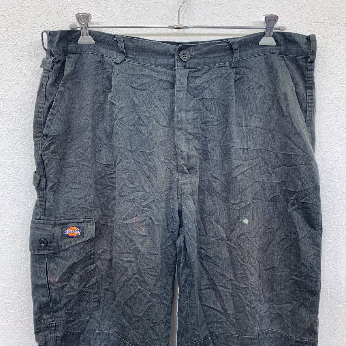 Dickies ワーク・ペインターパンツ W40 ディッキーズ ブラック ビッグサイズ 古着卸 アメリカ仕入 2305-624_画像2