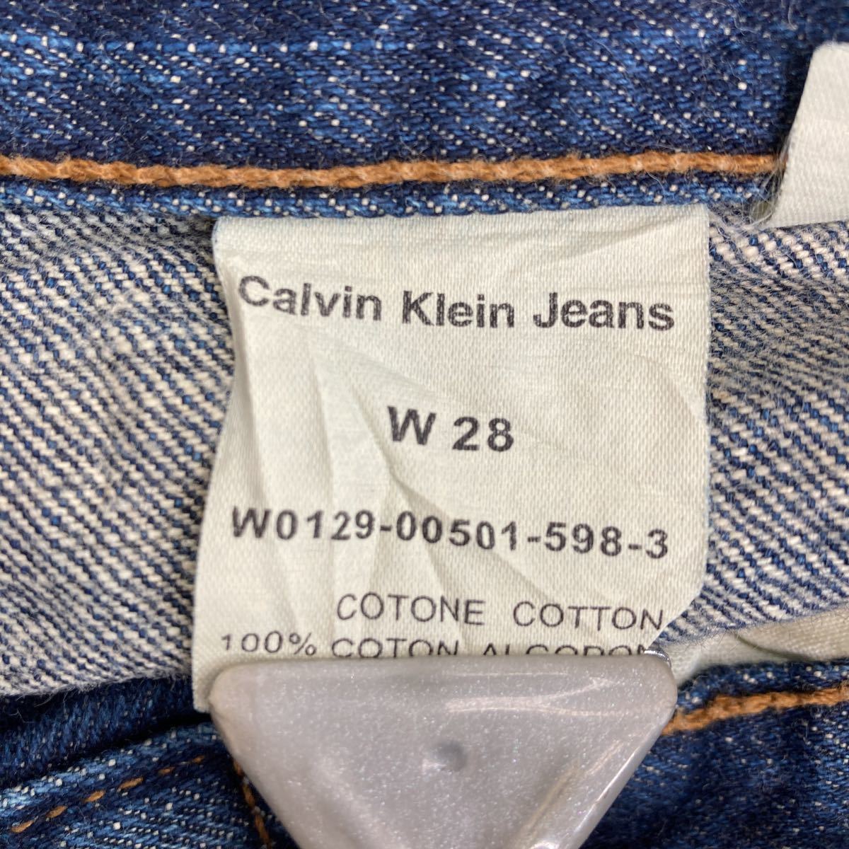 Calvin Klein デニムパンツ W28 カルバンクライン インディゴ 古着卸 アメリカ仕入 2305-554_画像8