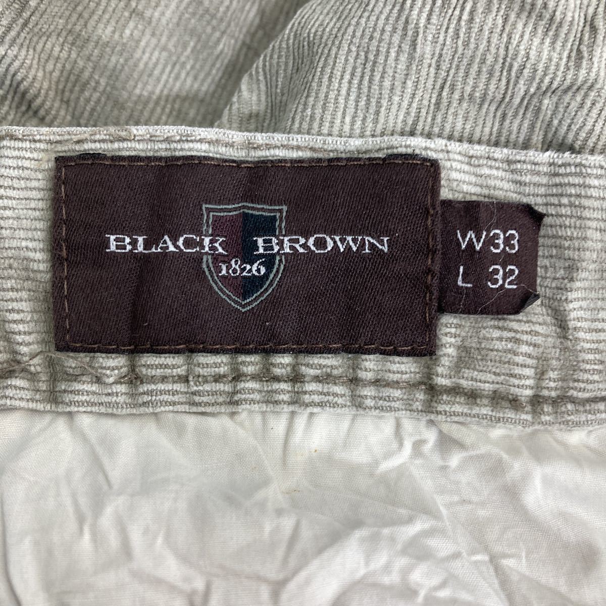 BLACK BROWN コーデュロイパンツ W33 グレー 古着卸 アメリカ仕入 2305-814_画像8