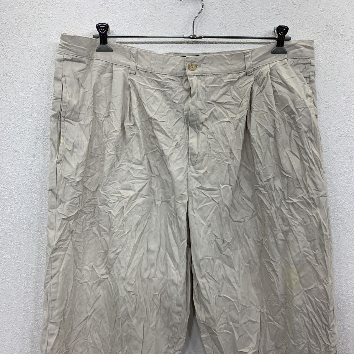 CHAPS チノパンツ W42 チャップス クリーム色 シンプル 無地 コットンパンツ 古着卸 アメリカ仕入 2305-960_画像2