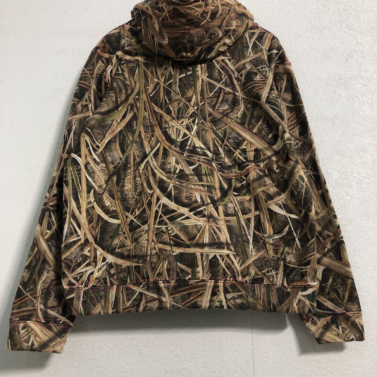 MOSSY OAK プリント スウェット パーカー ウィメンズ M ブラウン ピンク モッシーオーク カモフラージュ 古着卸 アメリカ仕入 a505-5894_画像6