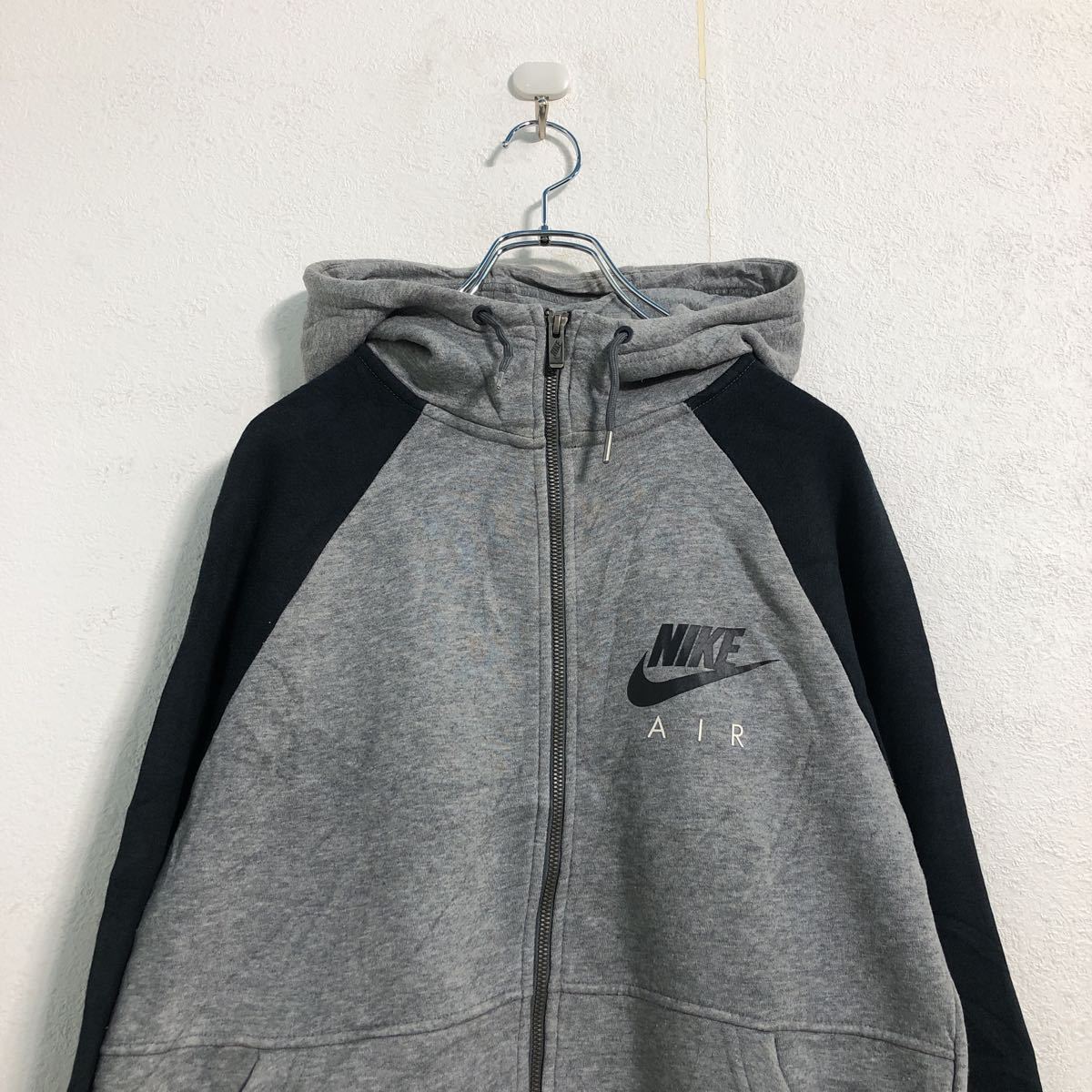 NIKE принт тренировочный Parker S серый черный Nike Zip выше задний принт б/у одежда . America скупка a505-6148