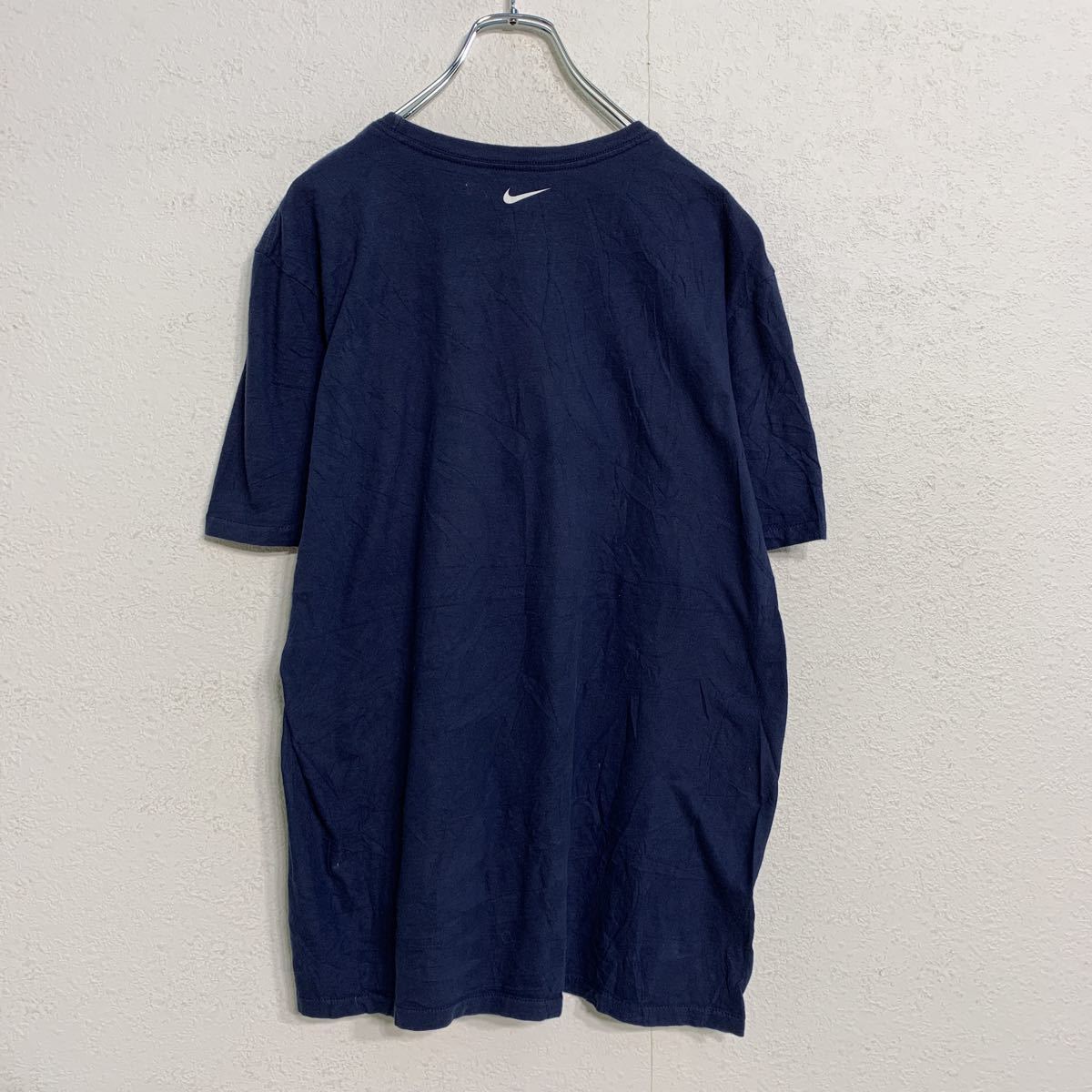 NIKE 半袖 プリント Tシャツ L ネイビー ナイキ スポーツ サッカー 古着卸 アメリカ仕入れ a408-5101_画像6